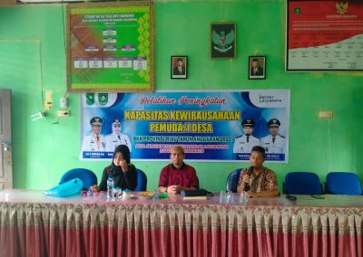 Mhd. Azlan Membuka Secara Resmi Pelatihan Peningkatan Kapasitas Kewirausahawan Pemuda/i Desa