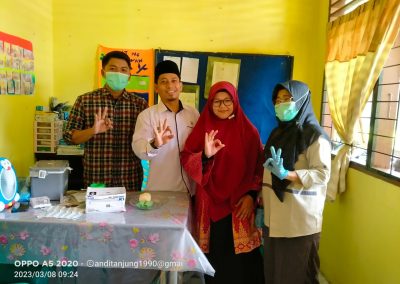 Mhd. Azlan Meninjau Kegiatan Crash Program Polio di Puskesmas Desa Sepahat