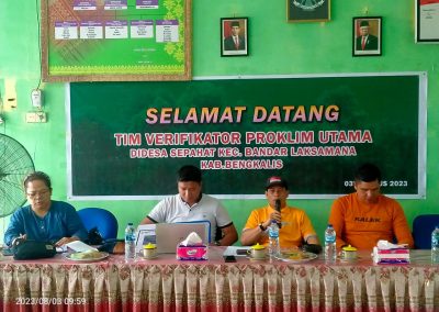 Pemerintah Desa Sepahat Mengikuti Verifikasi Proklim Utama Tingkat Nasional