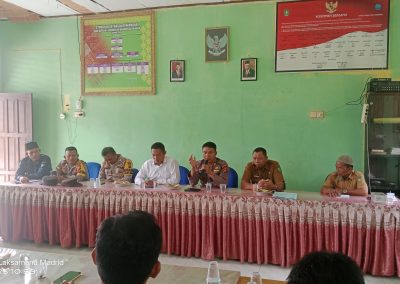 Pemdes Sepahat Gelar Sosialisasi Ketertiban Lingkungan, Pencegahan Karhutla dan Tindak Pidana Perdagangan Orang (TPPO)