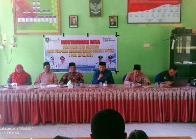 PEMERINTAH DESA SEPAHAT GELAR MUSYAWARAH DESA VERIFIKASI DAN VALIDASI DATA TERPADU KESEJAHTERAAN SOSIAL ( DTKS ) PKH, BPNT, KIS )