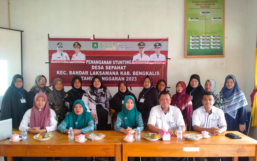 Pj. Kepala Desa Buka Kegiatan Penanganan Stunting Desa Sepahat Tahun 2023