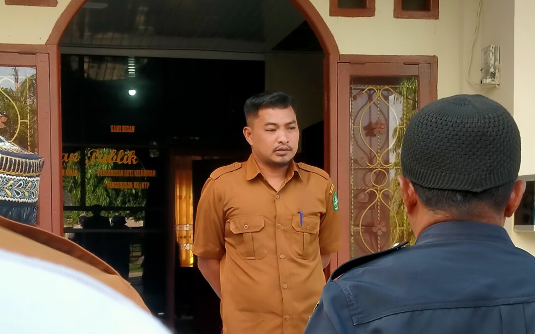 Setelah Libur Panjang, Brifing Perdana Pemdes Dipimpin Sekdes Sepahat