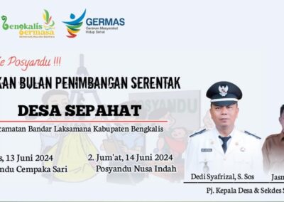 Gerakan Bulan Penimbangan Serentak Se-Kabupaten Bengkalis